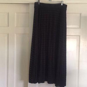 INC midi black striped skirt. NWT’ cute!❣️